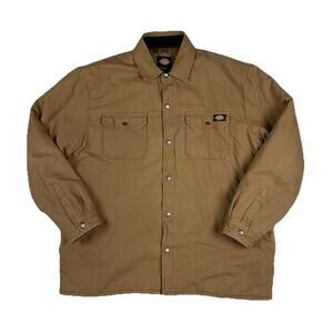 Dickies Men’s Workwear Brown Canvas Blanket Lined Chore Jacket Size XL